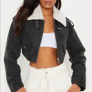 Cropped Aviator Jacket